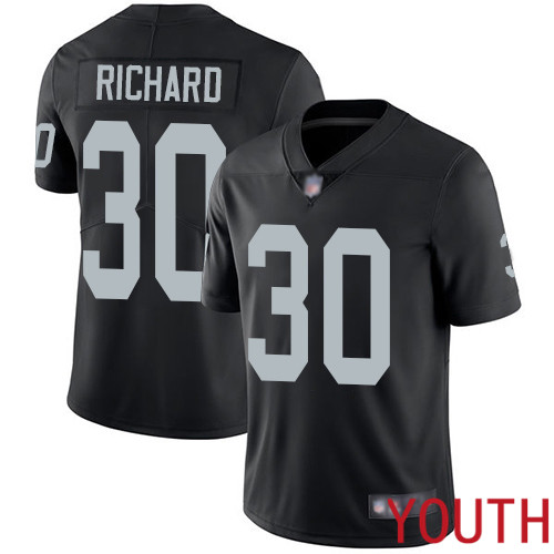 Oakland Raiders Limited Black Youth Jalen Richard Home Jersey NFL Football #30 Vapor Untouchable Jersey->youth nfl jersey->Youth Jersey